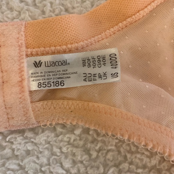 WACOAL • Retro Chic • Full Figure Bra • Underwire • Lace • Size 40DDD • EUC - Picture 10 of 11